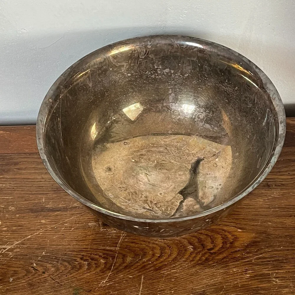 VTG Watson WP104 Silver Plate Footed Fruit Bowl 9